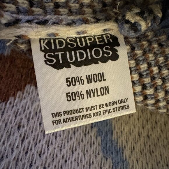 KidSuper Studios Face Wool Sweater Vest Multicolor Men’s Sz S RARE EUC - Picture 9 of 10